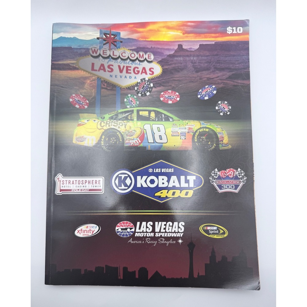 NASCAR Kobalt 400 Las Vegas Motor Speedway 2017 Program Kyle Busch 18 Souvenir